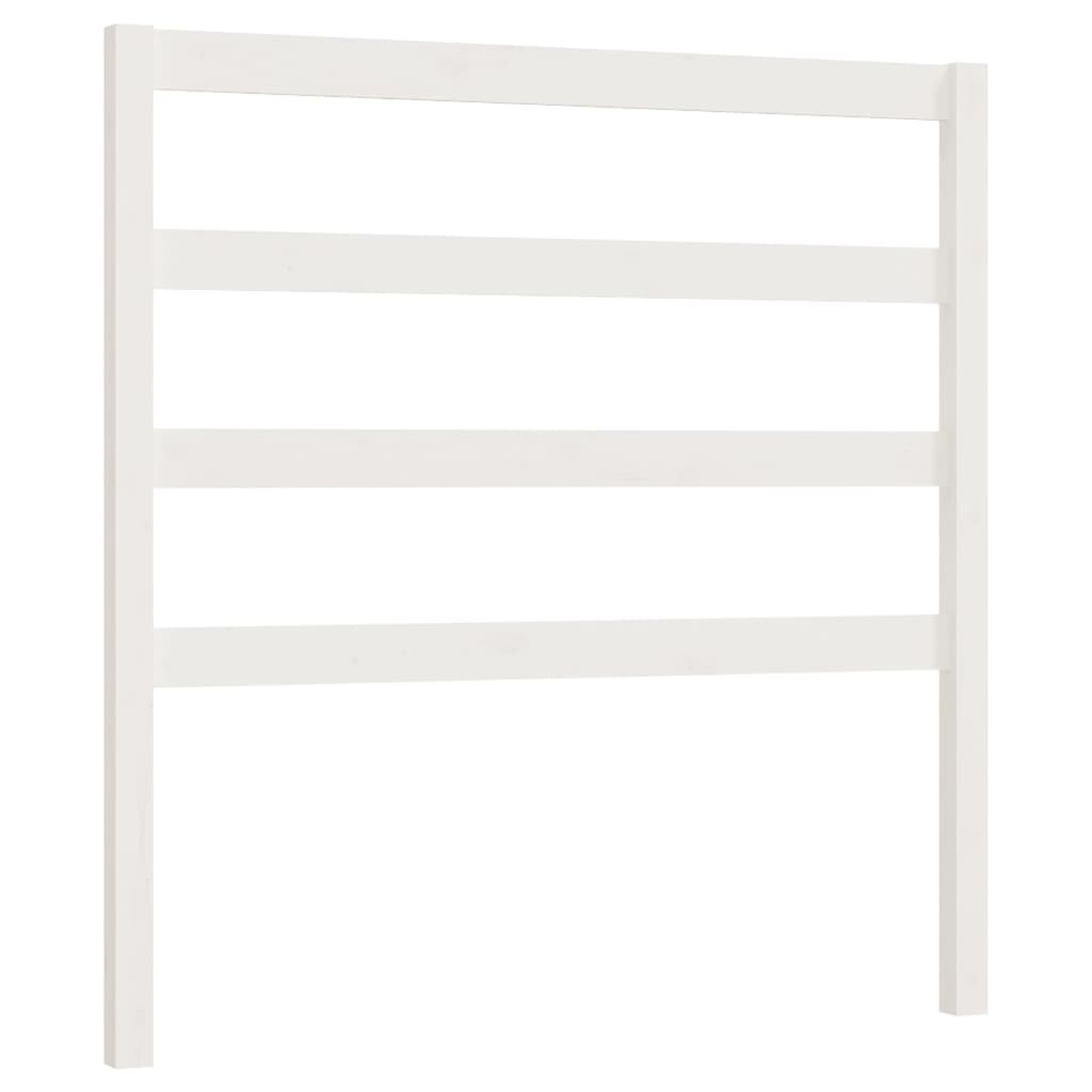 vidaXL Bed Headboard White 95x4x100 cm Solid Wood Pine