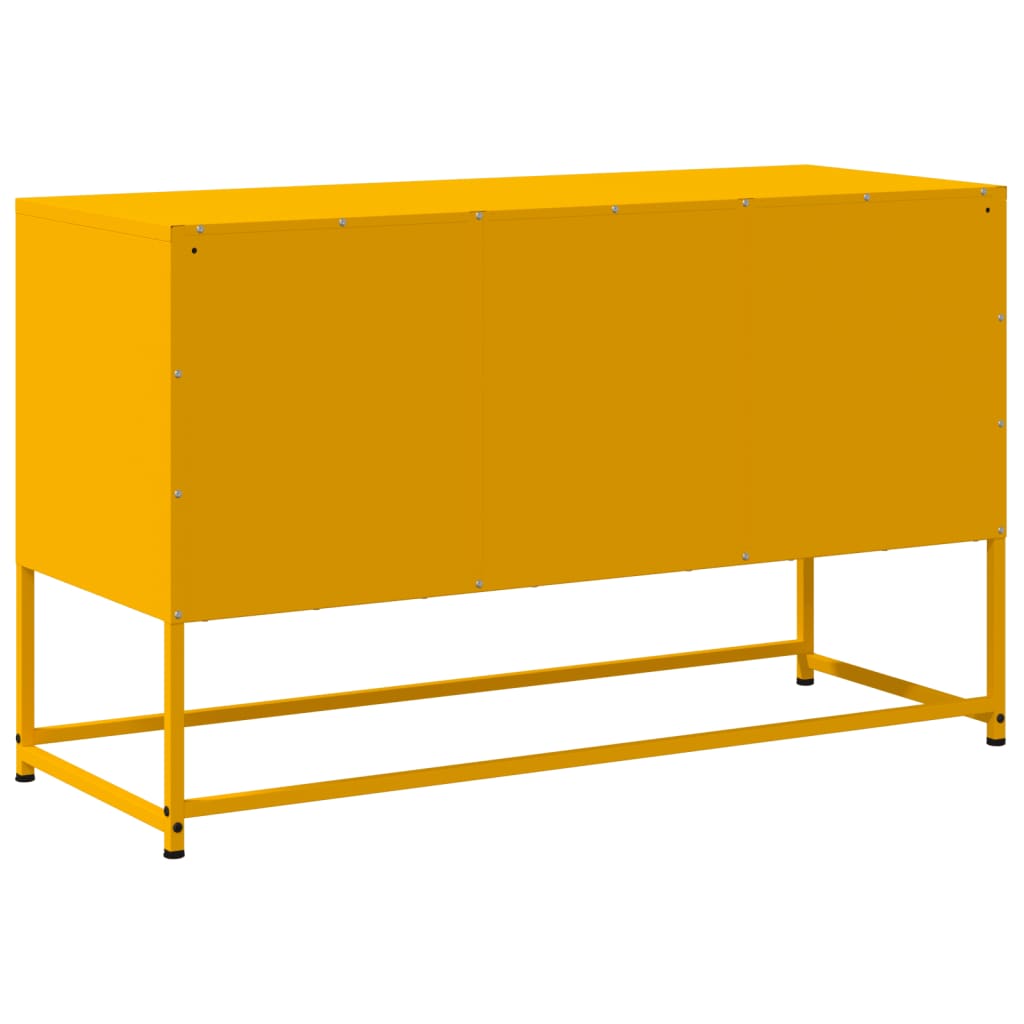 vidaXL TV Cabinet Mustard Yellow 100.5x39x60.5 cm Steel