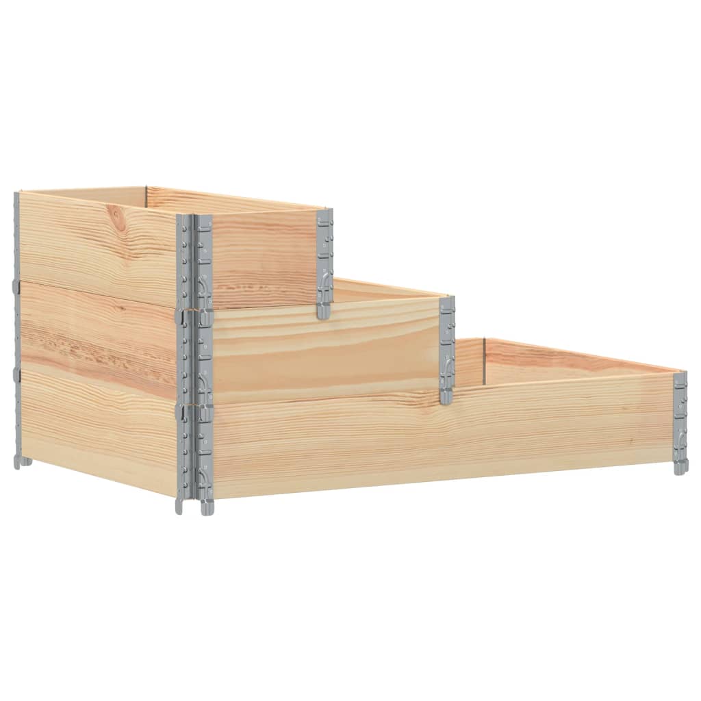 vidaXL 3-Tier Raised Bed 120x80 cm Solid Wood Pine