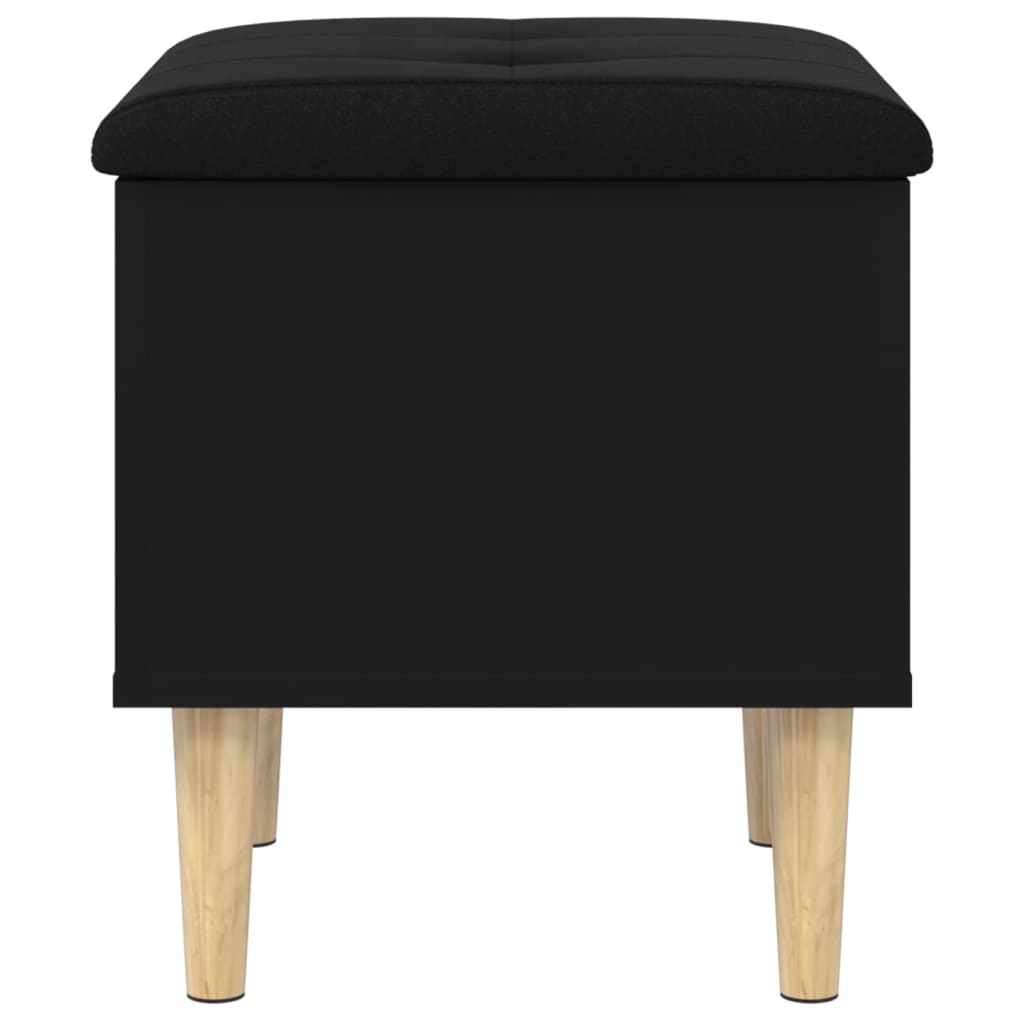 vidaXL Storage Bench Black 42x42x46 cm Engineered Wood