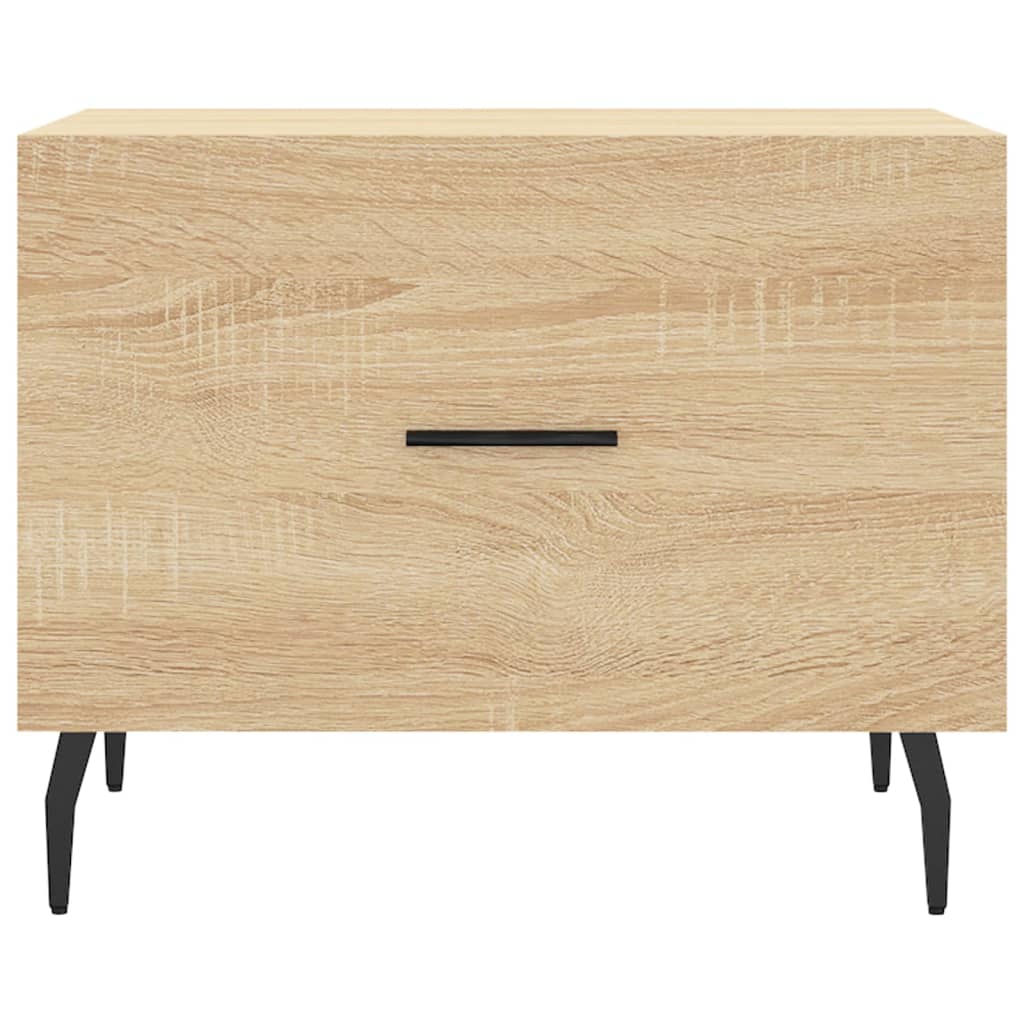 vidaXL Coffee Table Sonoma Oak 50x50x40 cm Engineered Wood