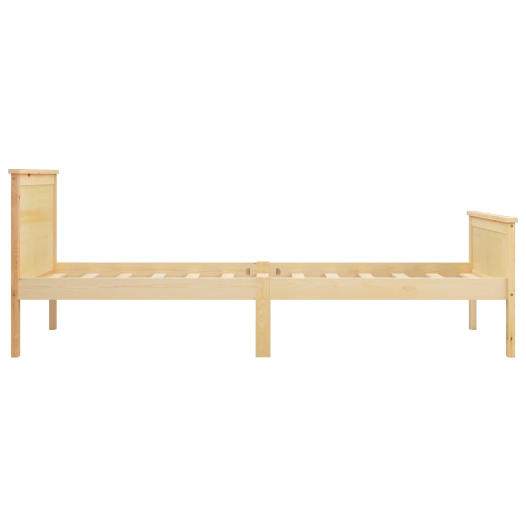 vidaXL Bed Frame without Mattress Solid Wood Pine 100x200 cm