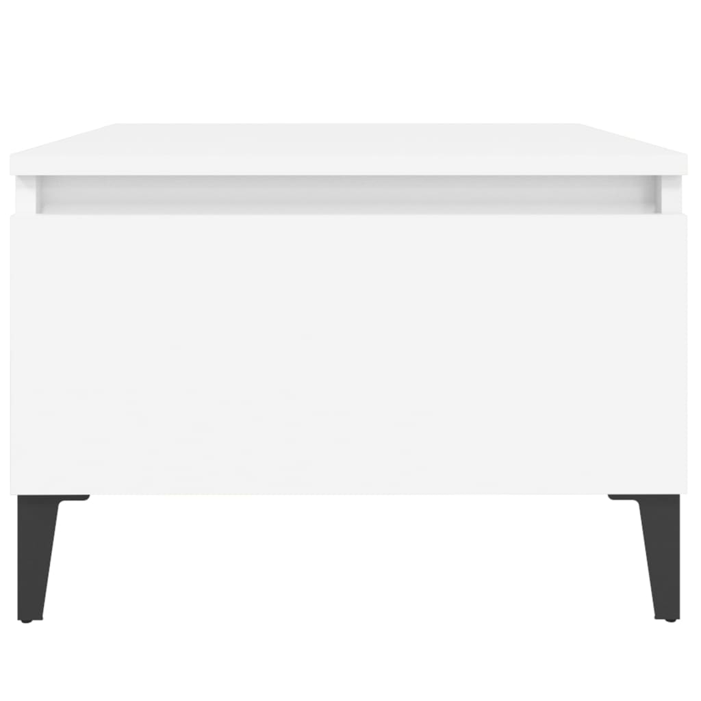 vidaXL Side Table White 50x46x35 cm Engineered Wood