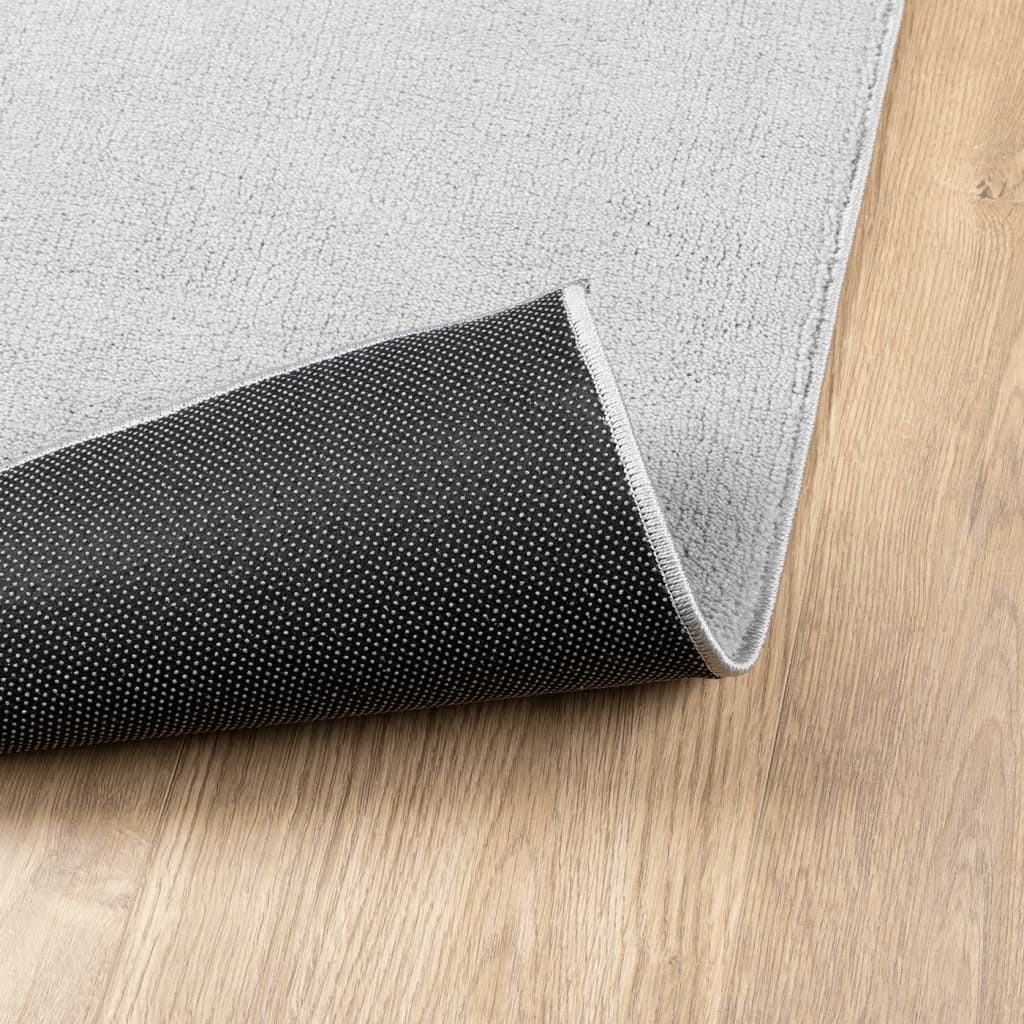 vidaXL Rug OVIEDO Short Pile Grey 160x160 cm