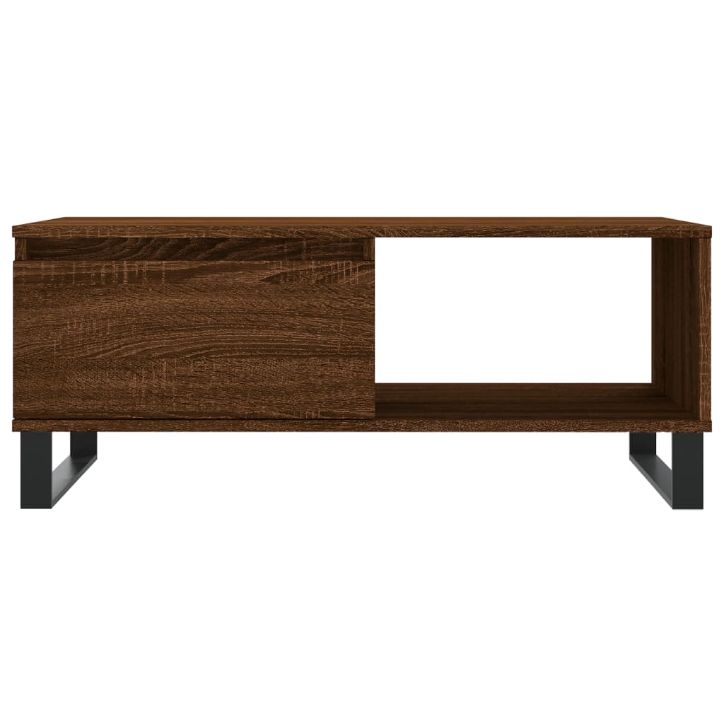 vidaXL Coffee Table Brown Oak 90x50x36.5 cm Engineered Wood