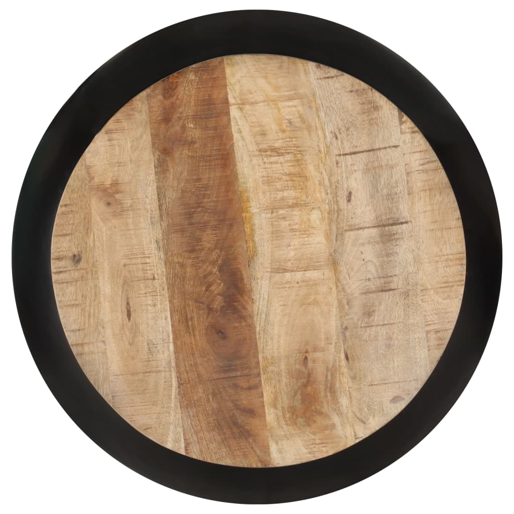 vidaXL Coffee Table Black 68x68x30 cm Solid Mango Wood