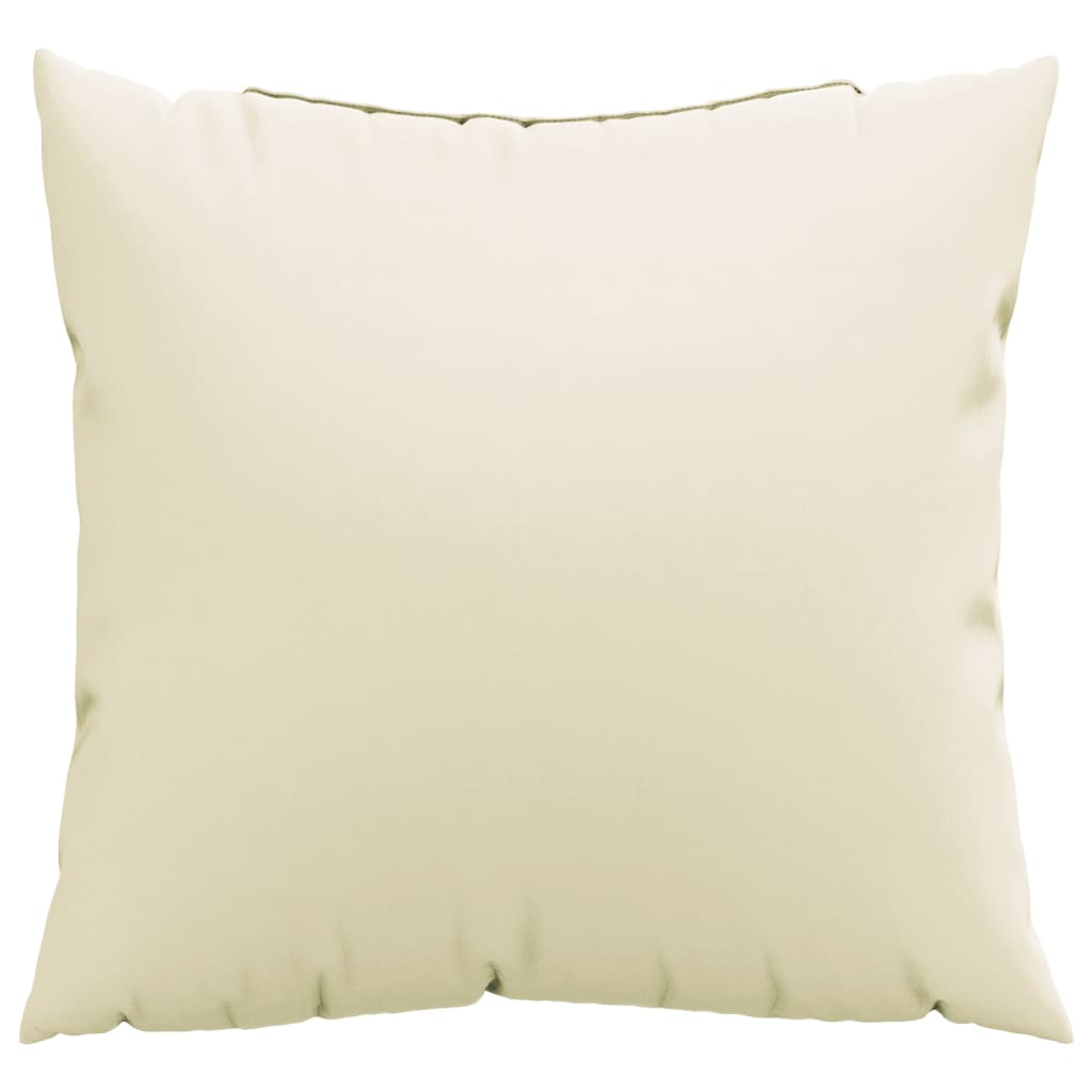 vidaXL Sofa Cushions 4 pcs Cream 40x40 cm Fabric