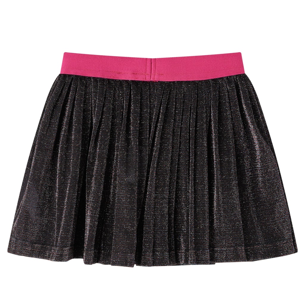 Kids' Pleated Skirt with Glitter Navy 104