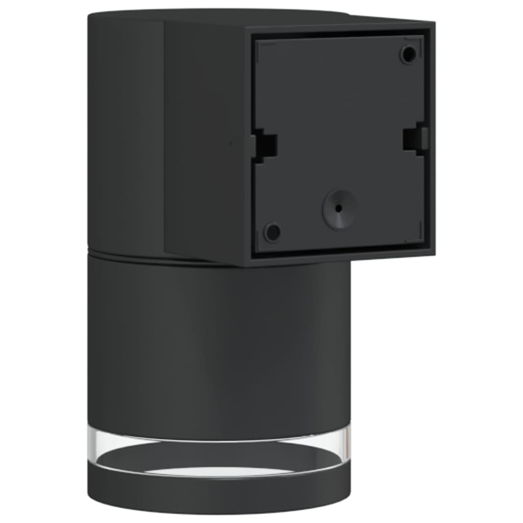 vidaXL Outdoor Wall Lights 2pcs Black Die-cast Aluminium