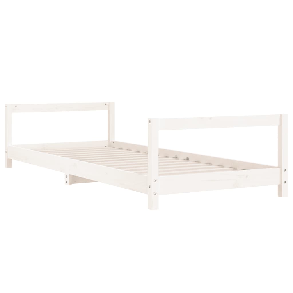 vidaXL Kids Bed Frame White 90x190 cm Solid Wood Pine