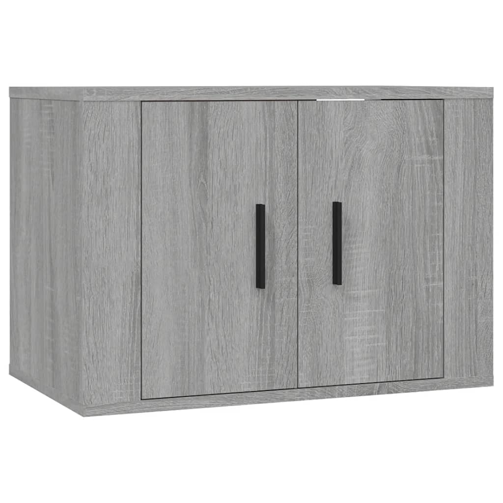 vidaXL 3 Piece TV Cabinet Set Grey Sonoma Engineered Wood