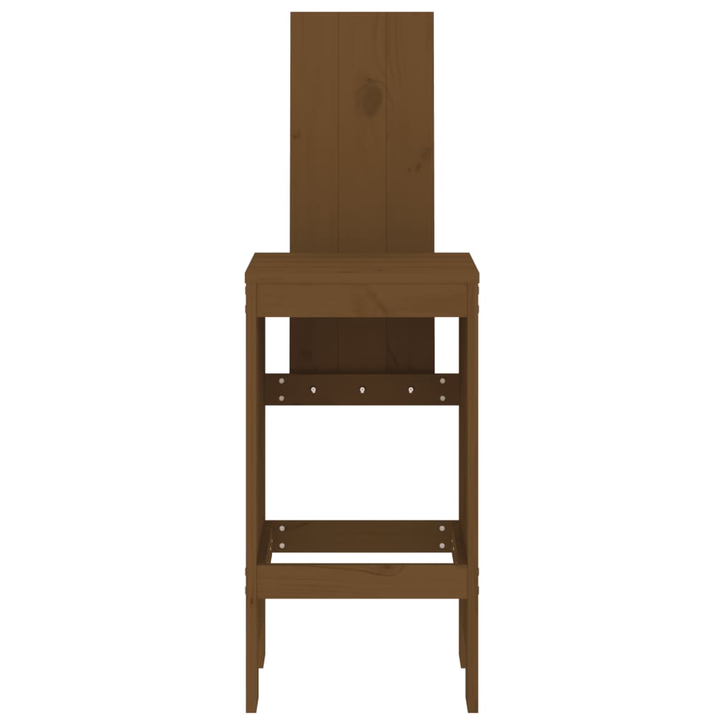 vidaXL Bar Stools 2 pcs Honey Brown 40x42x120 cm Solid Wood Pine