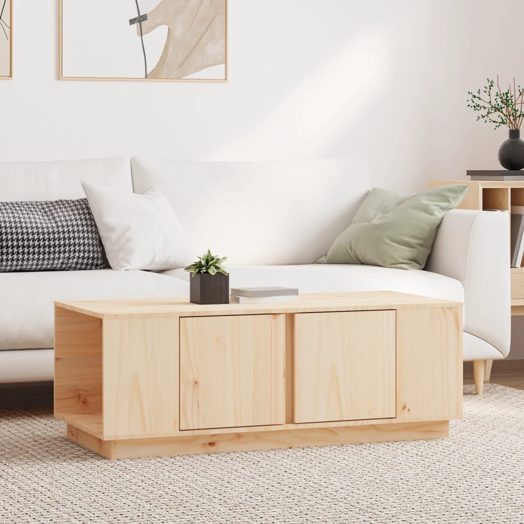 vidaXL Coffee Table 110x50x40 cm Solid Wood Pine