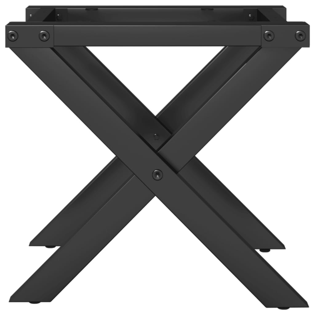 vidaXL Coffee Table Legs X-Frame 40x40x33 cm Cast Iron