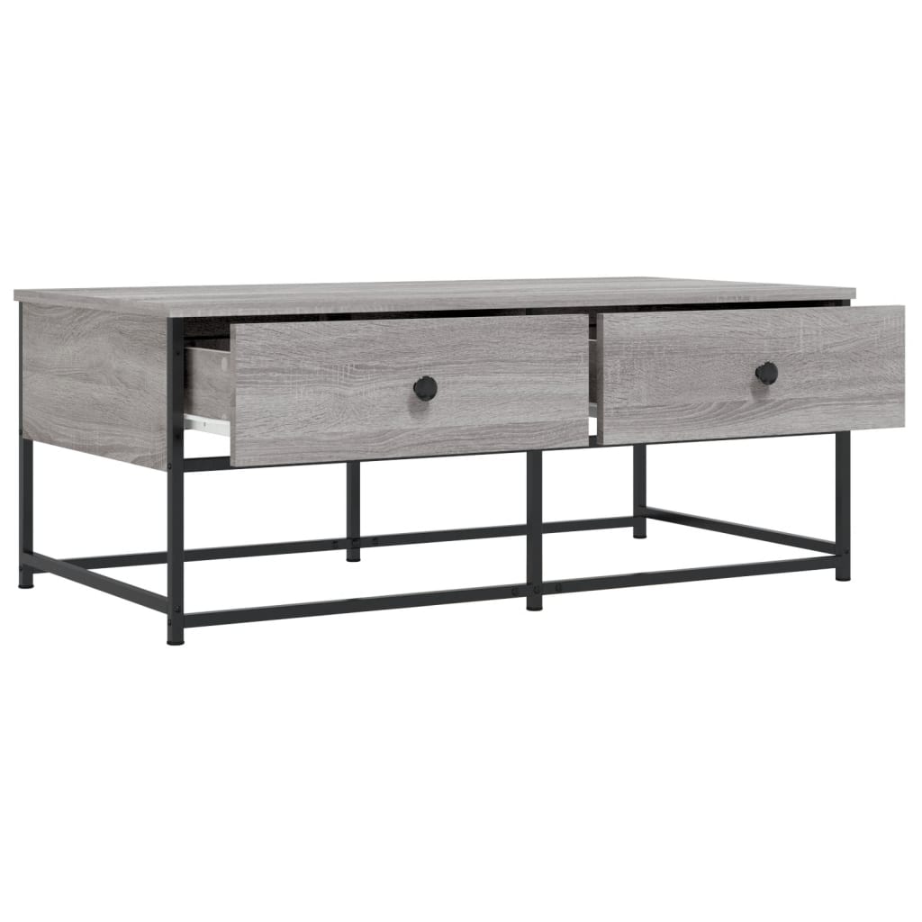 vidaXL Coffee Table Grey Sonoma 100x51x40 cm Engineered Wood