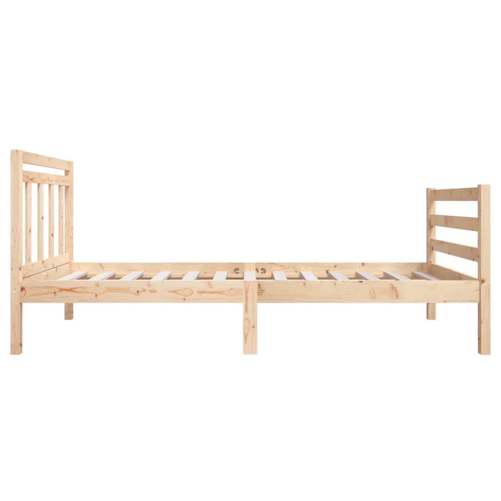 vidaXL Bed Frame without Mattress Small Double Solid Wood