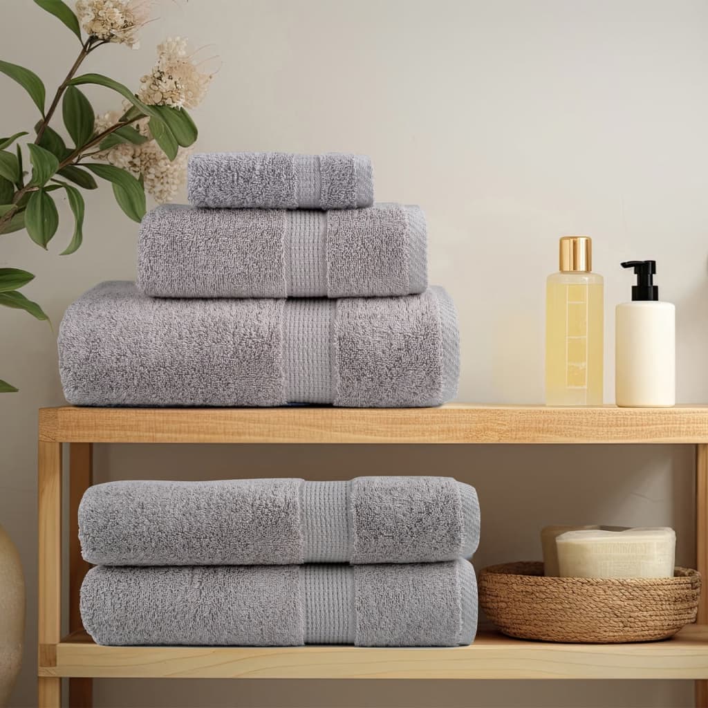 vidaXL Premium Guest Towels SOLUND 10pcs Grey 30x50cm 600gsm