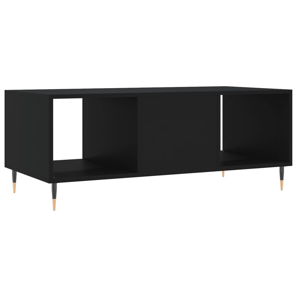 vidaXL Coffee Table Black 102x50x40 cm Engineered Wood