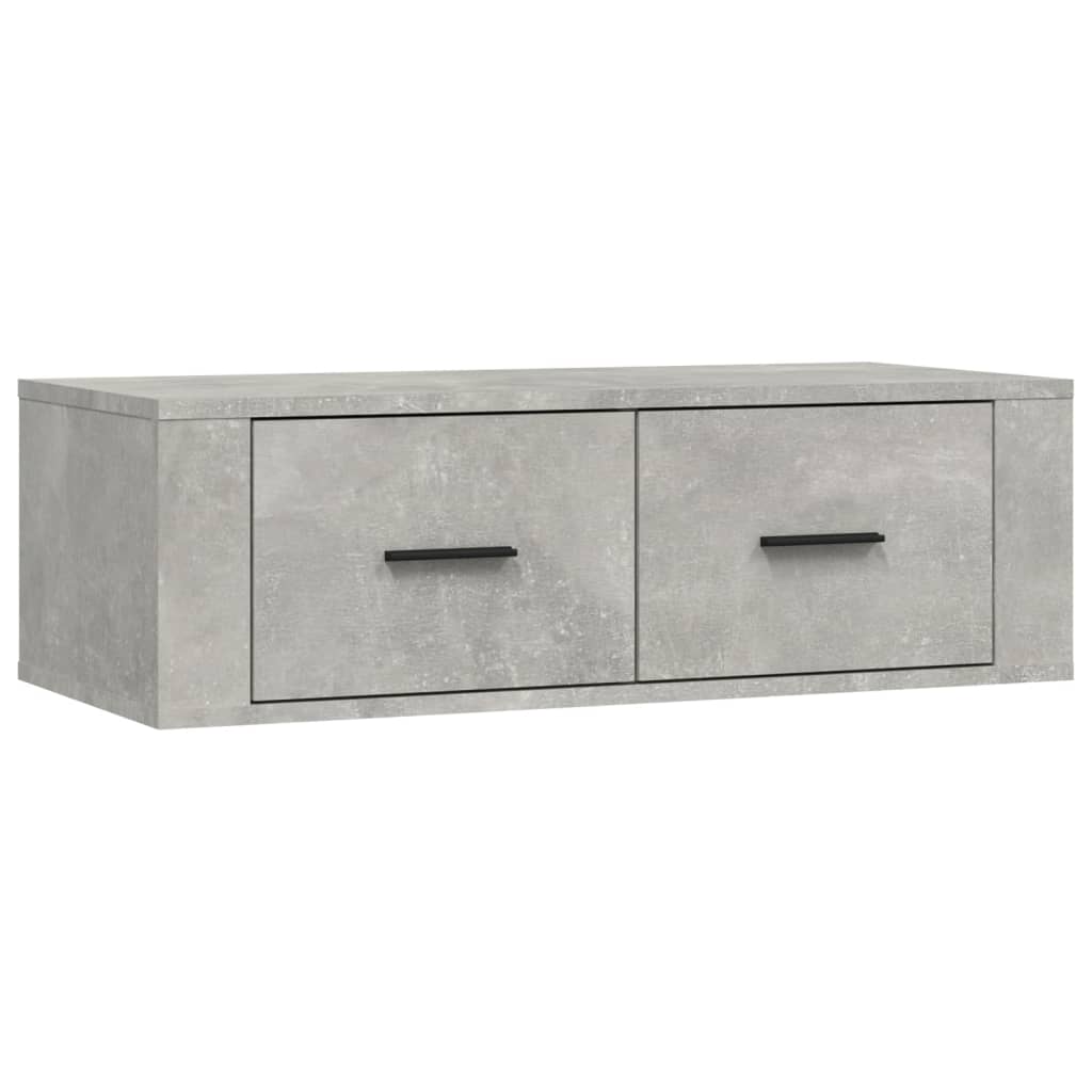 vidaXL Hanging TV Cabinet Concrete Grey 80x36x25 cm Engineered Wood