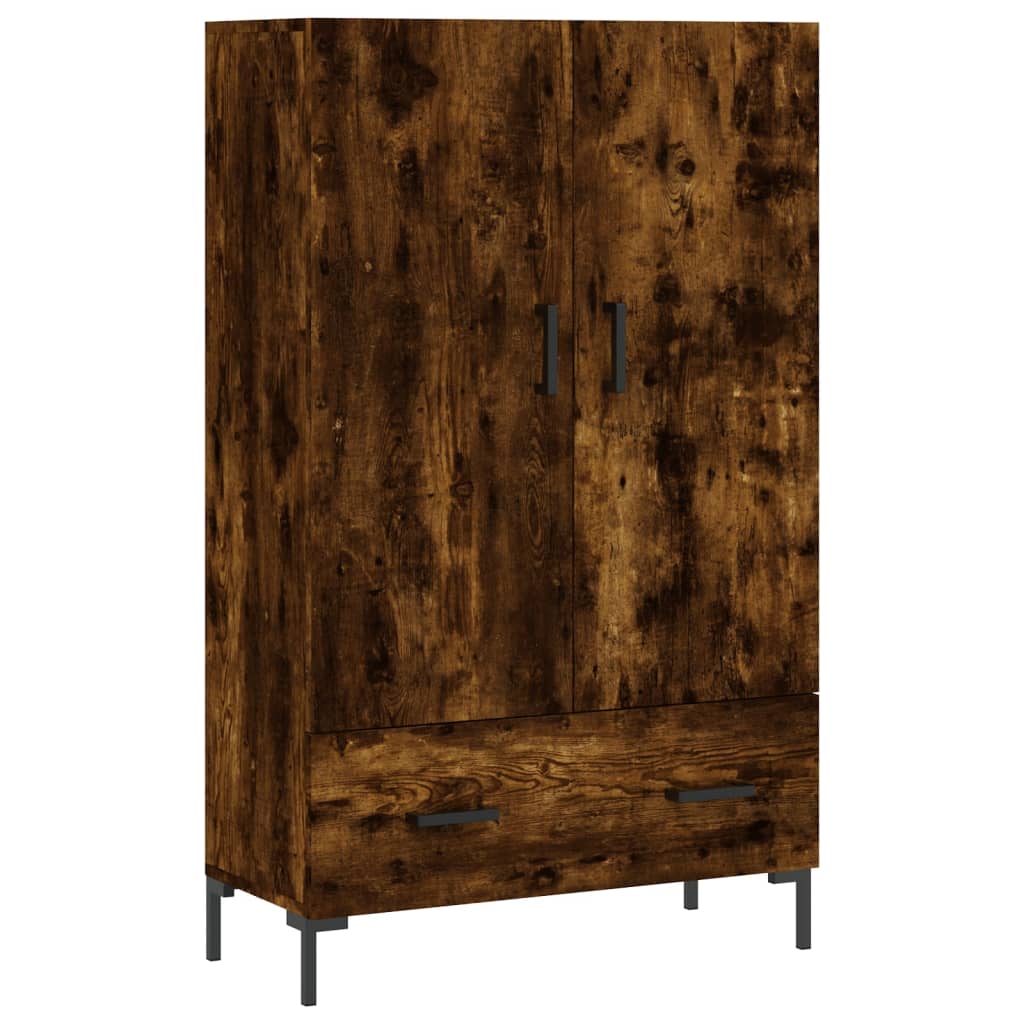 vidaXL Highboard Smoked Oak 69.5x31x115 cm Engineered Wood