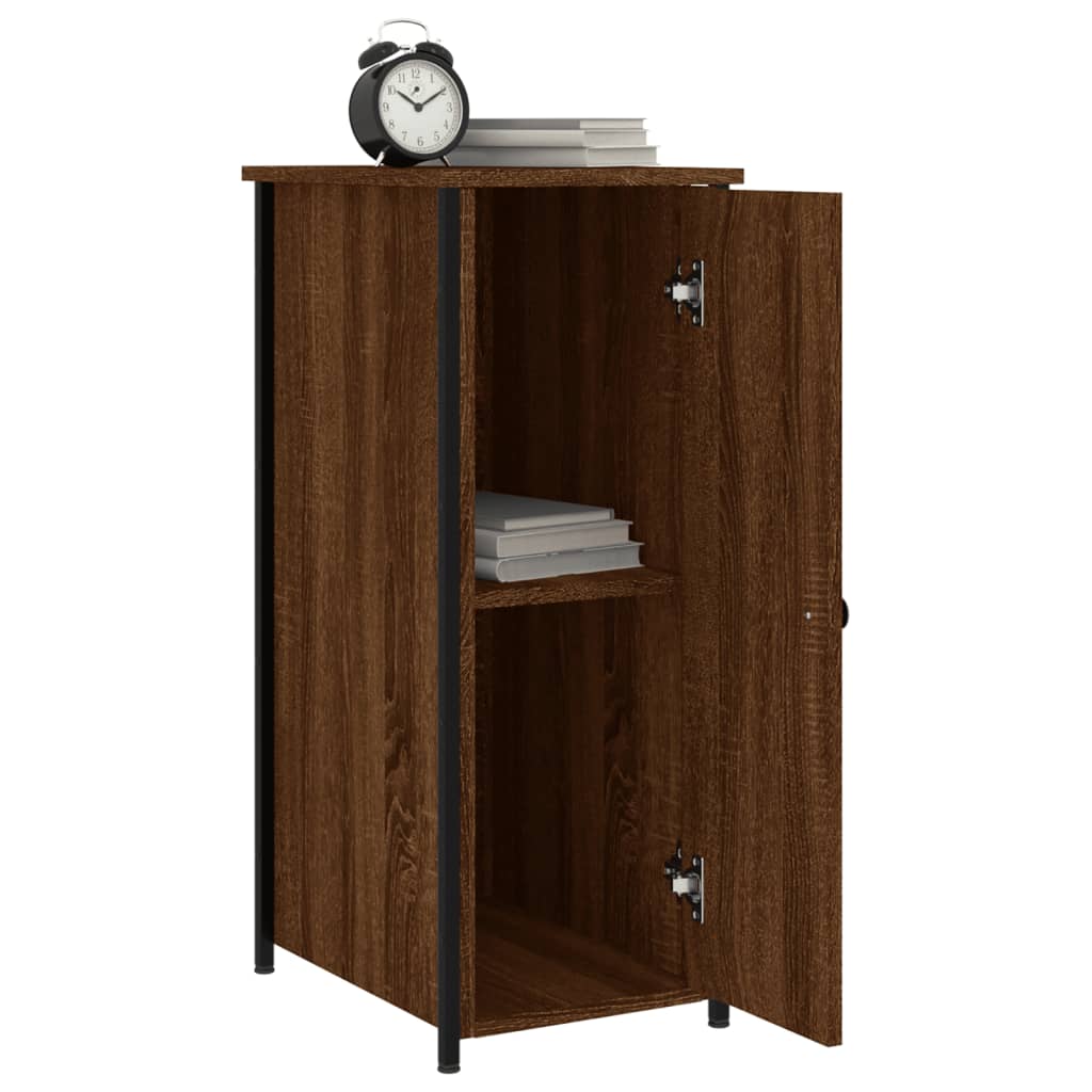 vidaXL Bedside Cabinets 2 pcs Brown Oak 32x42x80 cm Engineered Wood