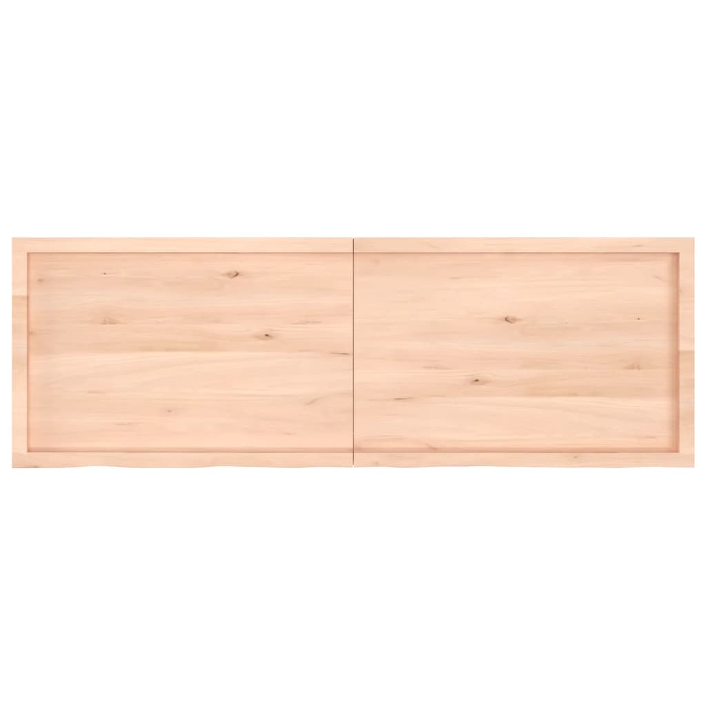 vidaXL Table Top 180x60x(2-4) cm Untreated Solid Wood Oak