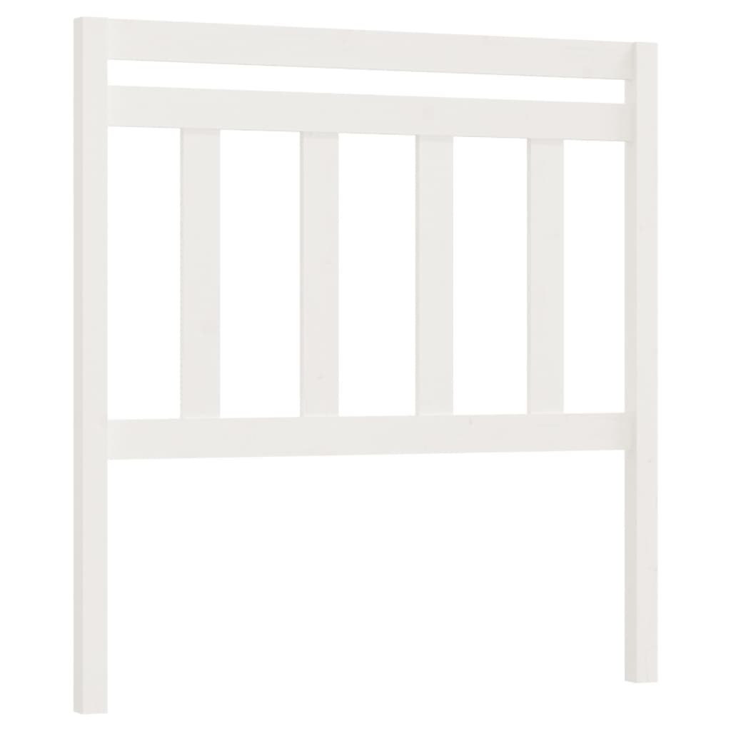 vidaXL Bed Headboard White 96x4x100 cm Solid Wood Pine