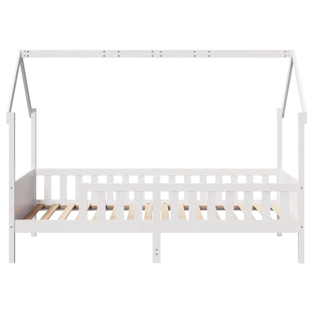 vidaXL Kids' House Bed Frame without Mattress White 80x200 cm Pine