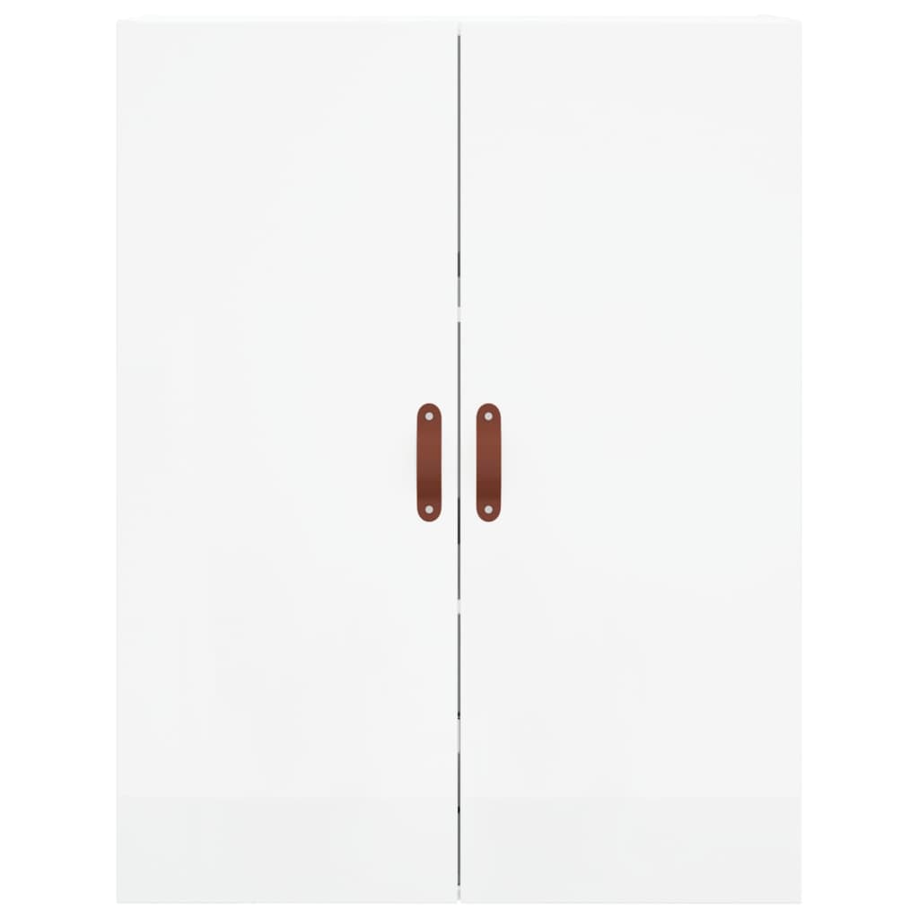 vidaXL Highboard High Gloss White 69.5x34x180 cm Engineered Wood