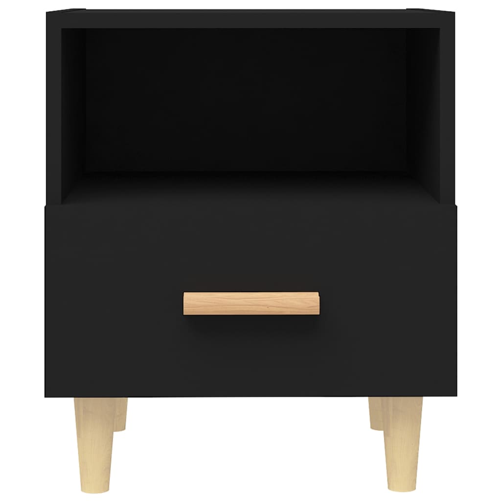 vidaXL Bedside Cabinet Black 40x35x47 cm