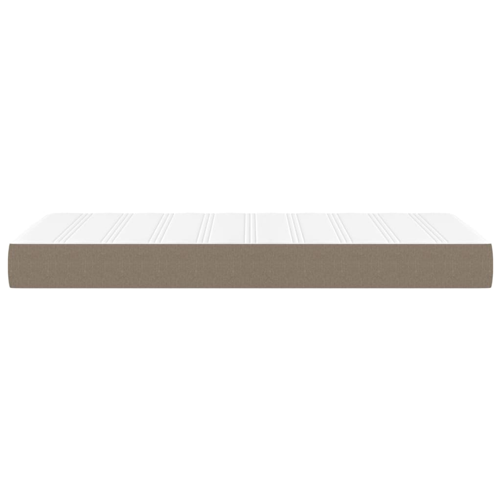 vidaXL Pocket Spring Bed Mattress Taupe 90x190x20 cm Fabric