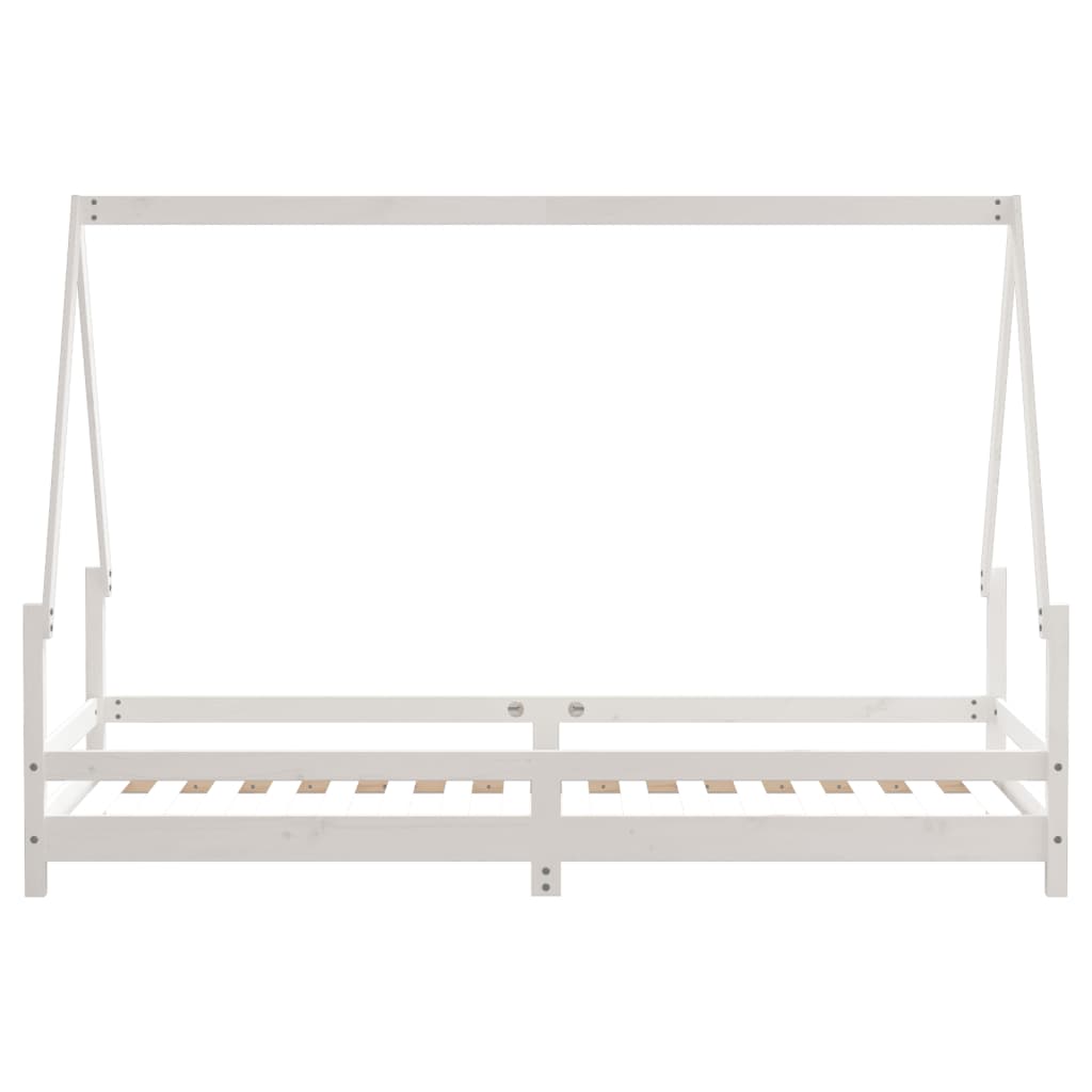 vidaXL Kids Bed Frame White 80x200 cm Solid Wood Pine