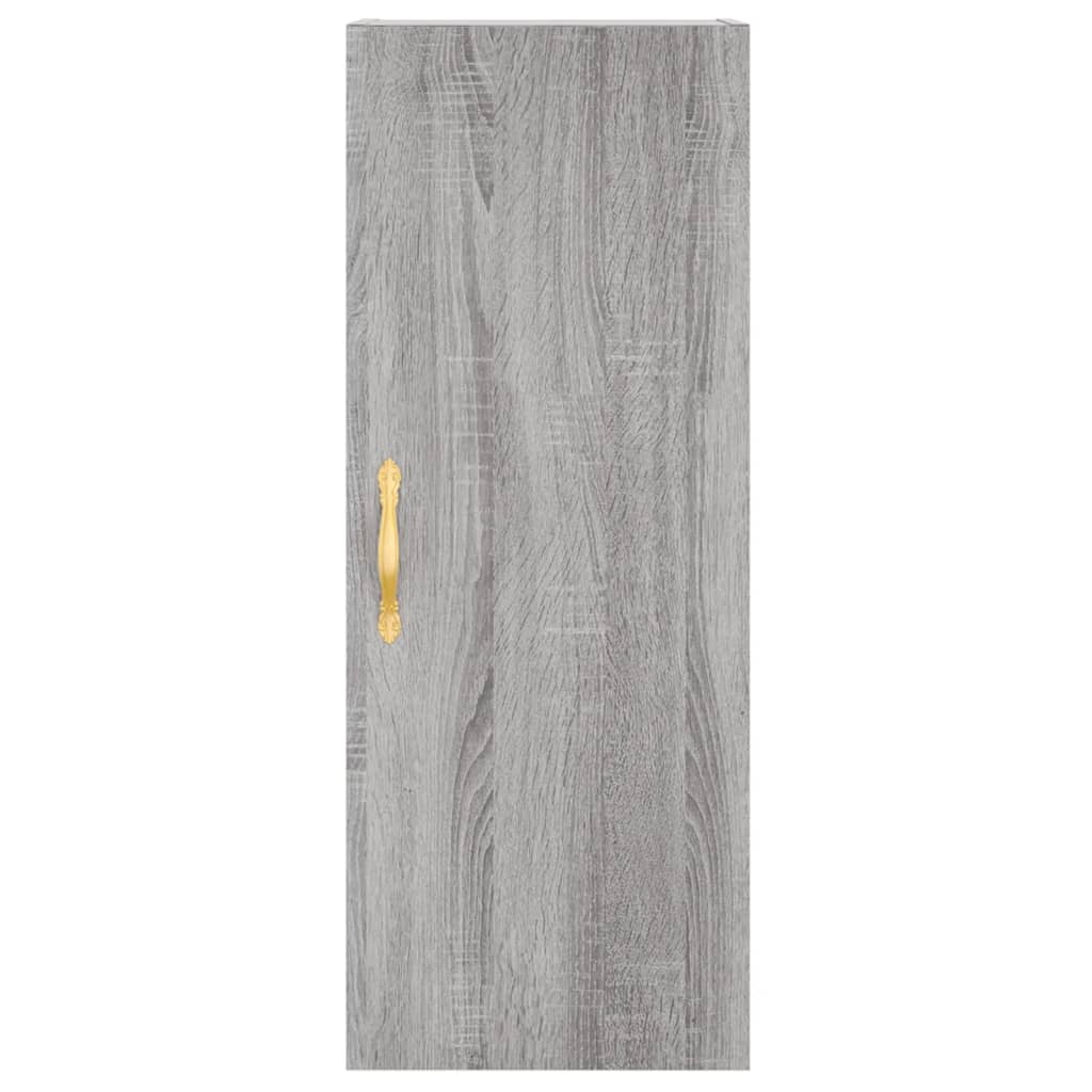 vidaXL Highboard Grey Sonoma 34.5x34x180 cm Engineered Wood