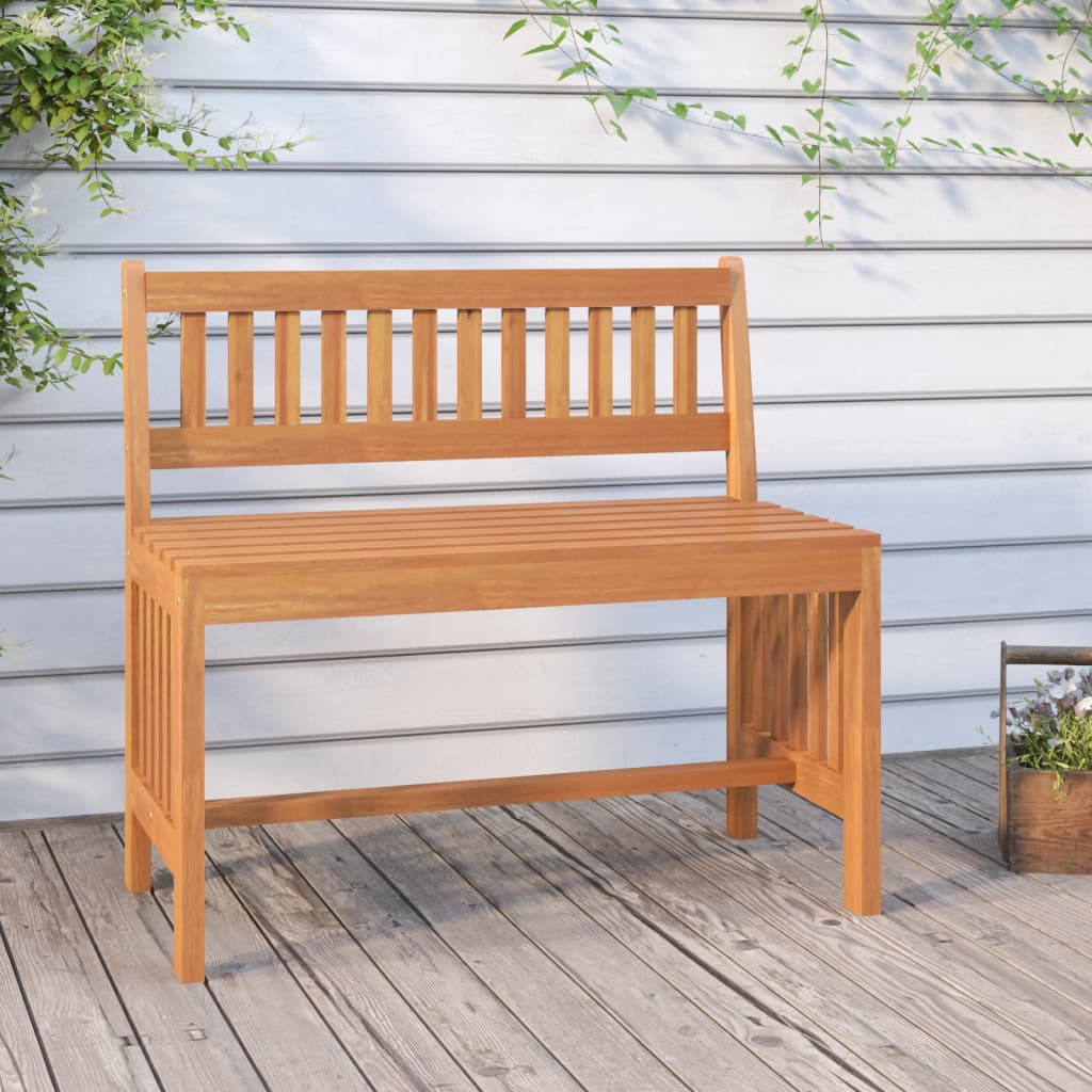 vidaXL Garden Bench 80 cm Solid Wood Eucalyptus