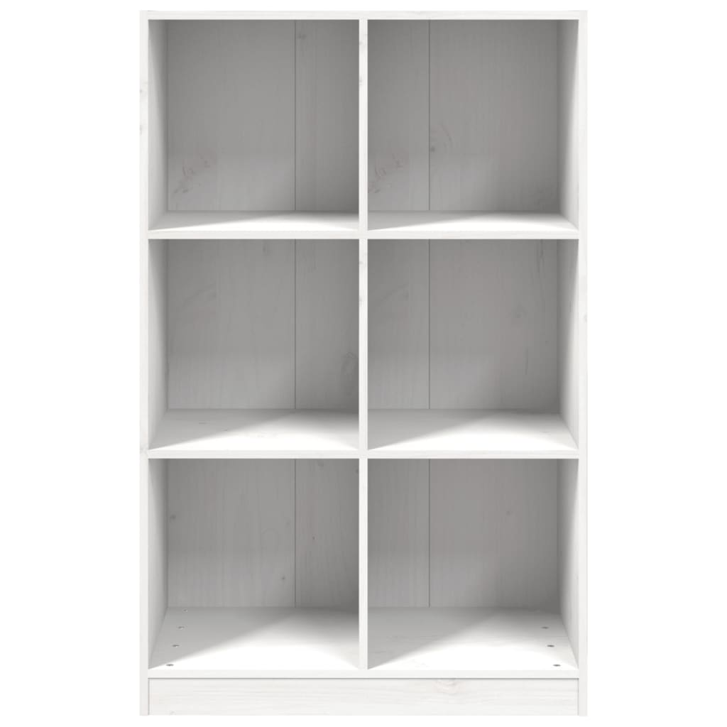 vidaXL Bookcase White 70x33x110 cm Solid Wood Pine