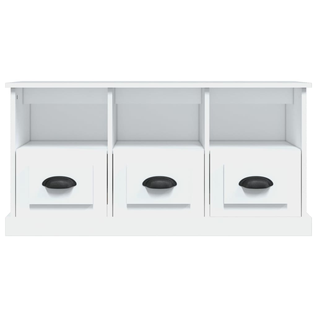 vidaXL TV Cabinet White 100x35x50 cm Engineered Wood