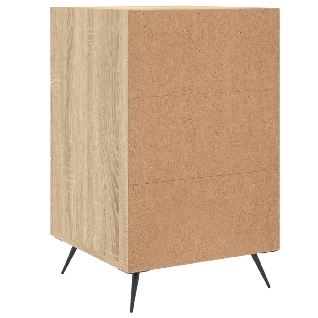 vidaXL Bedside Cabinet Sonoma Oak 40x40x66 cm Engineered Wood