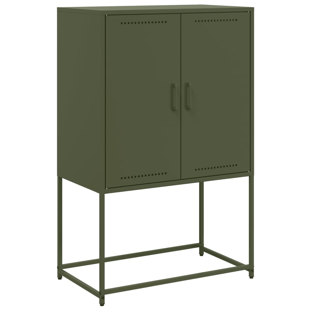 vidaXL TV Cabinet Olive Green 68x39x60.5 cm Steel