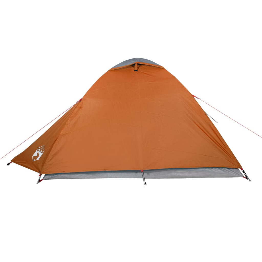 vidaXL Camping Tent Dome 3-Person Orange Waterproof