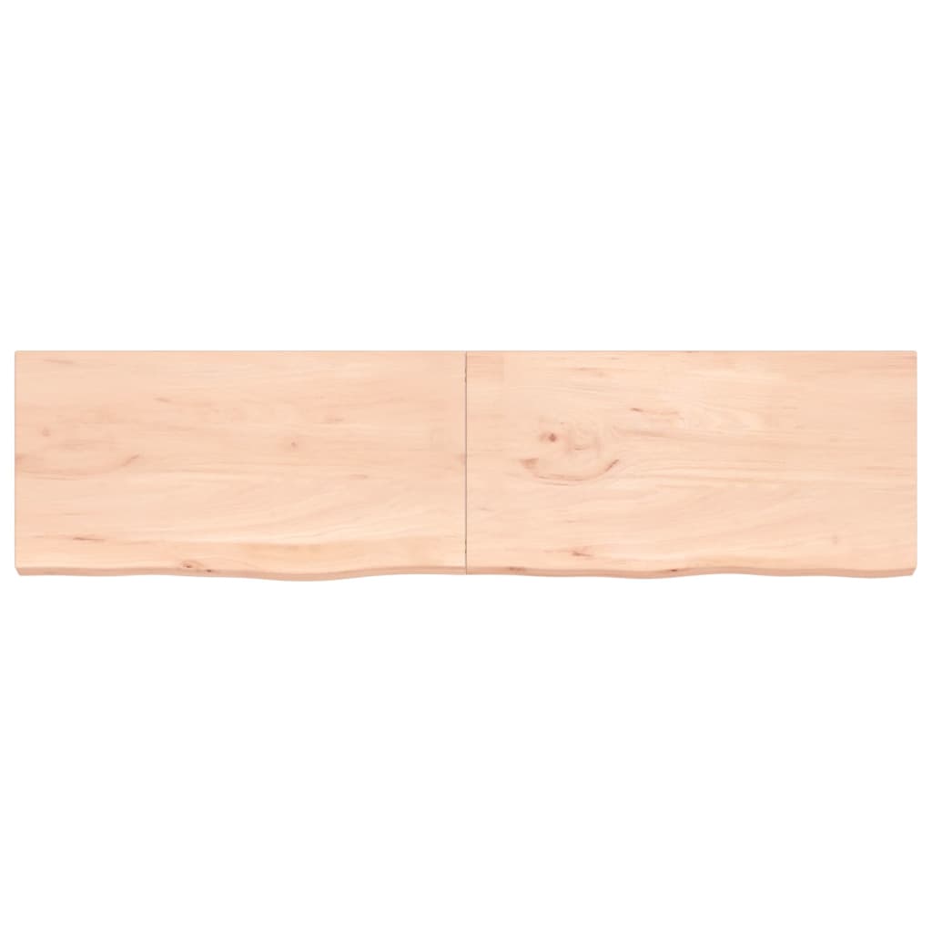 vidaXL Table Top 200x50x(2-4) cm Untreated Solid Wood Oak