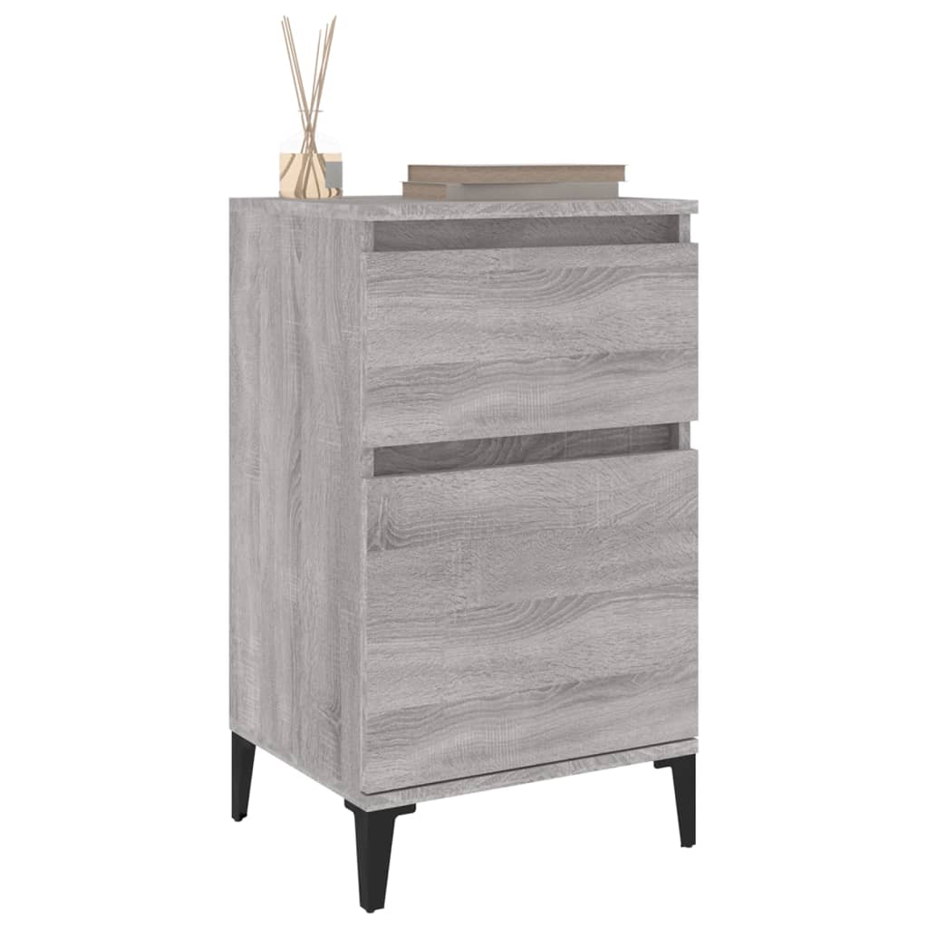 vidaXL Bedside Cabinets 2 pcs Grey Sonoma 40x35x70 cm