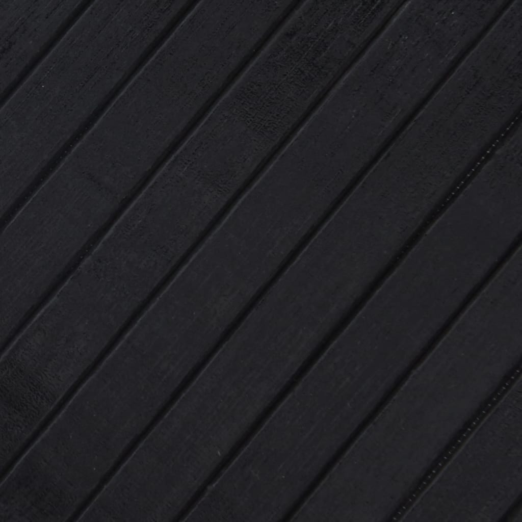 vidaXL Rug Rectangular Black80x1000 cm Bamboo