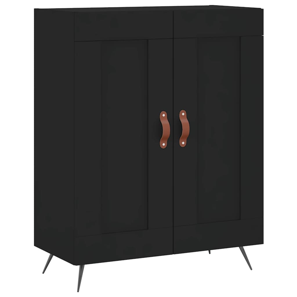 vidaXL Highboard Black 69.5x34x180 cm Engineered Wood