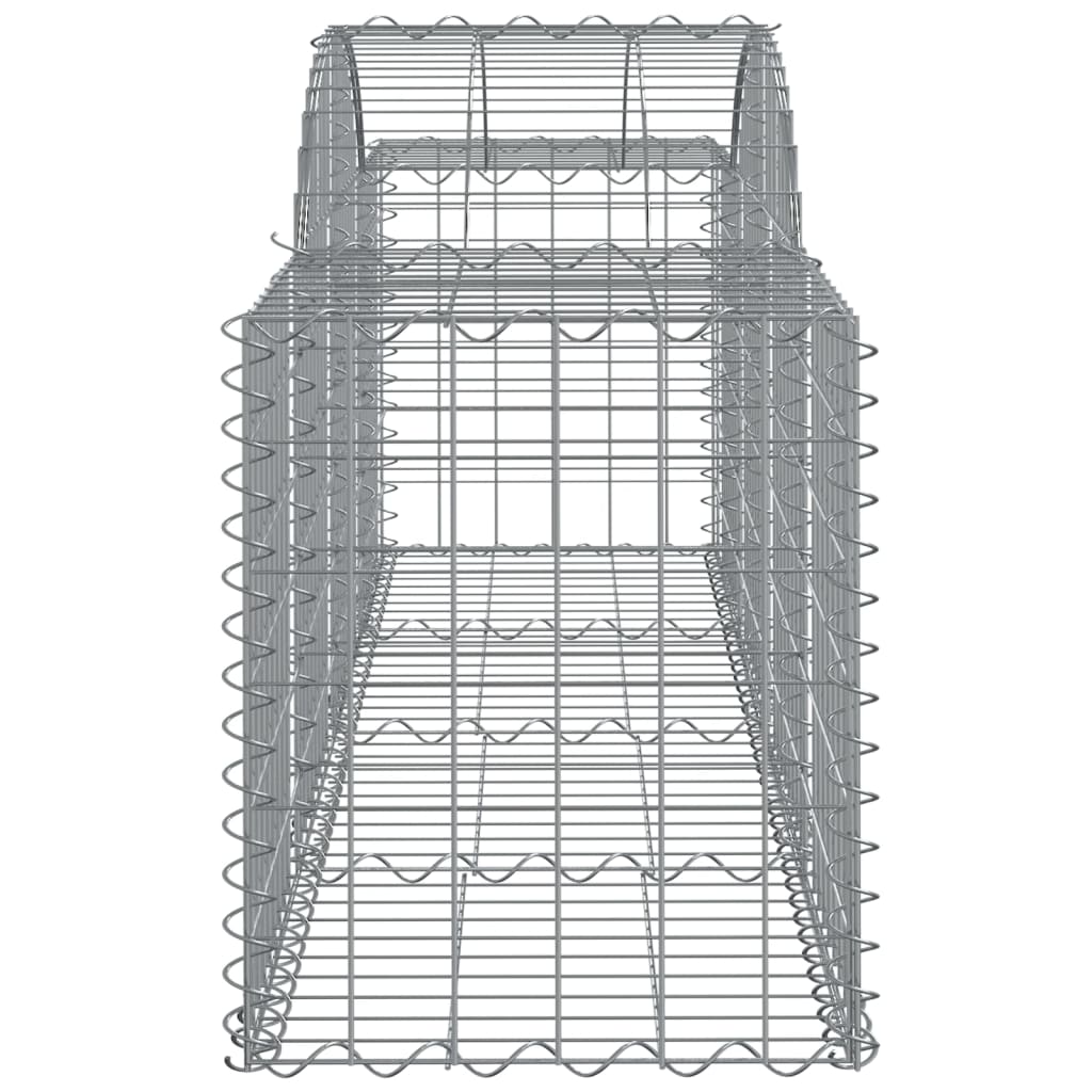 vidaXL Arched Gabion Baskets 20 pcs 200x50x60/80 cm Galvanised Iron