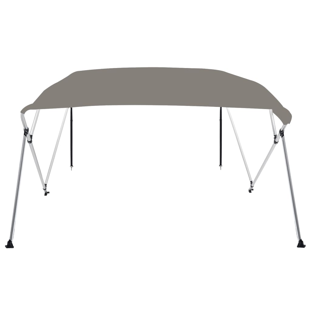 vidaXL 4-bow Bimini Top Grey 243x244x137 cm