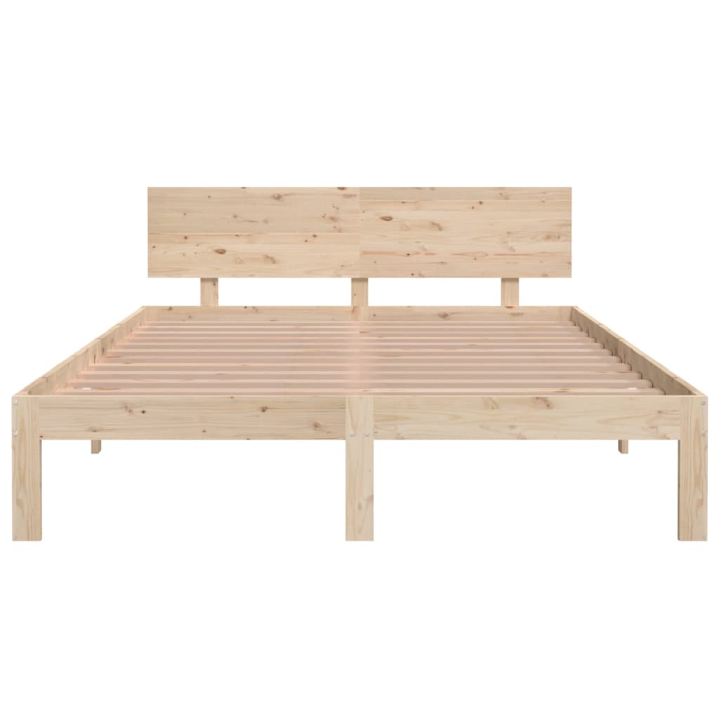 vidaXL Bed Frame without Mattress Solid Wood Pine 140x200 cm