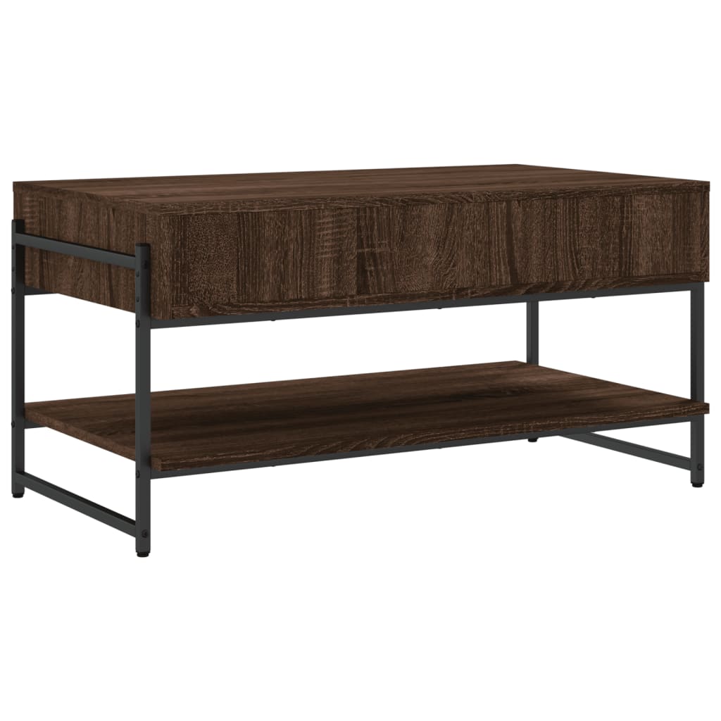 vidaXL Coffee Table Brown Oak 90x50x45 cm Engineered Wood