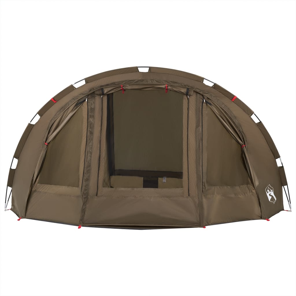 vidaXL Fishing Tent 4-Person Olive Green Waterproof