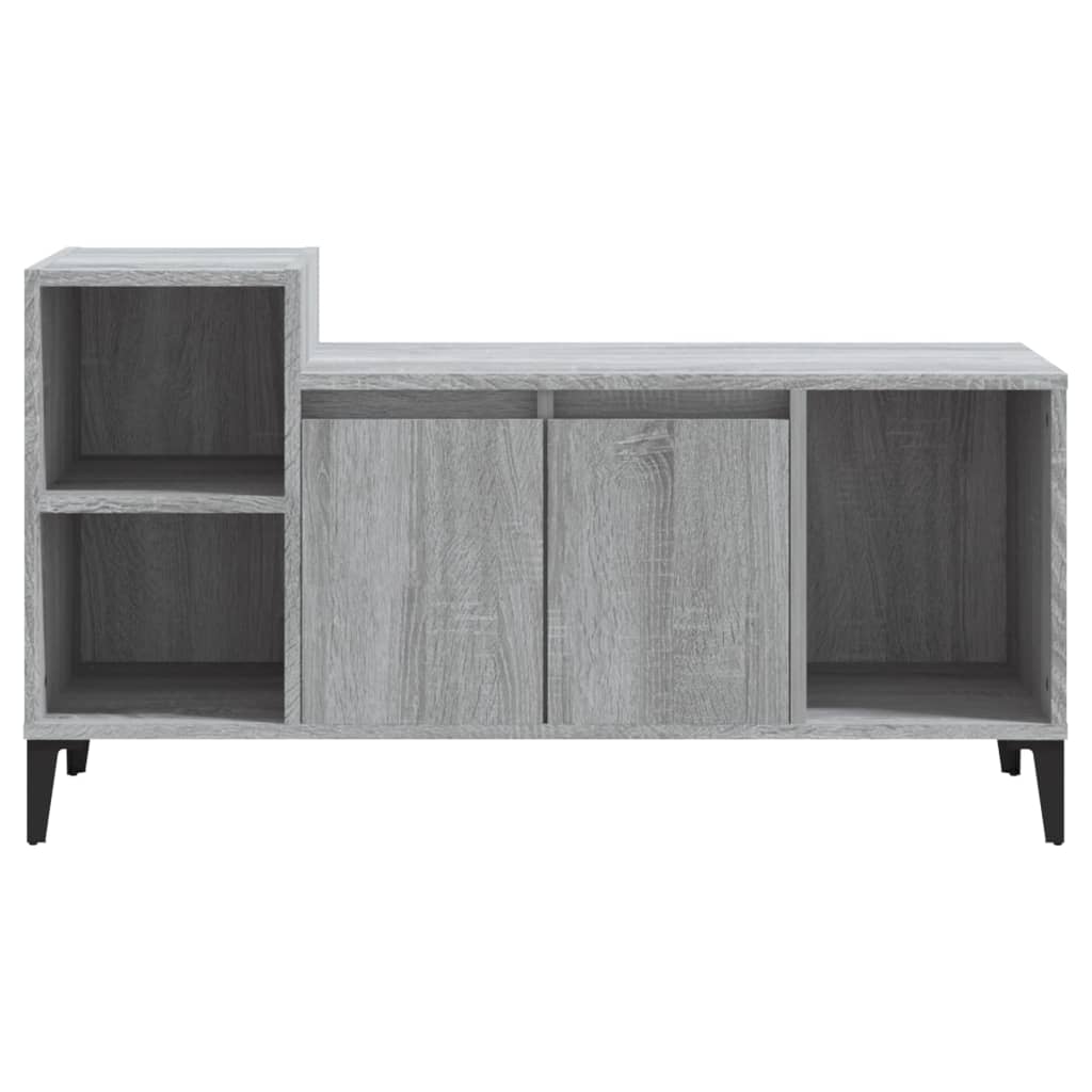 vidaXL TV Cabinet Grey Sonoma 100x35x55 cm Engineered Wood