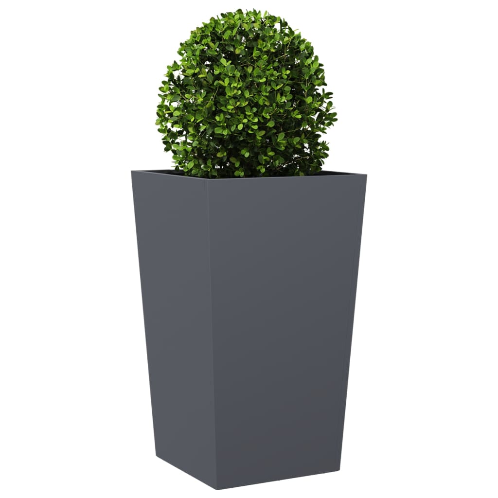 vidaXL Garden Planter Anthracite 45x45x75 cm Steel